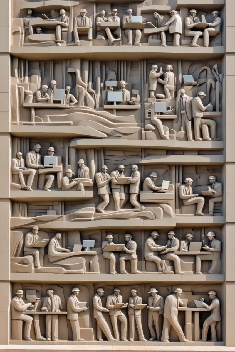 00144-1261898293-_lora_BAS-RELIEF_1_BAS-RELIEF - modern government building with sculptural relief of modern people working on computers.png